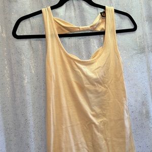 Cream casual cotton mini dress